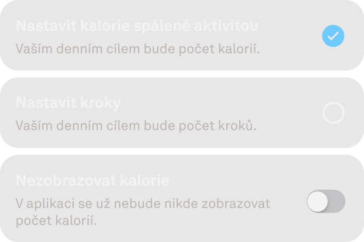 Personalizované cíle aktivity v aplikaci Oura